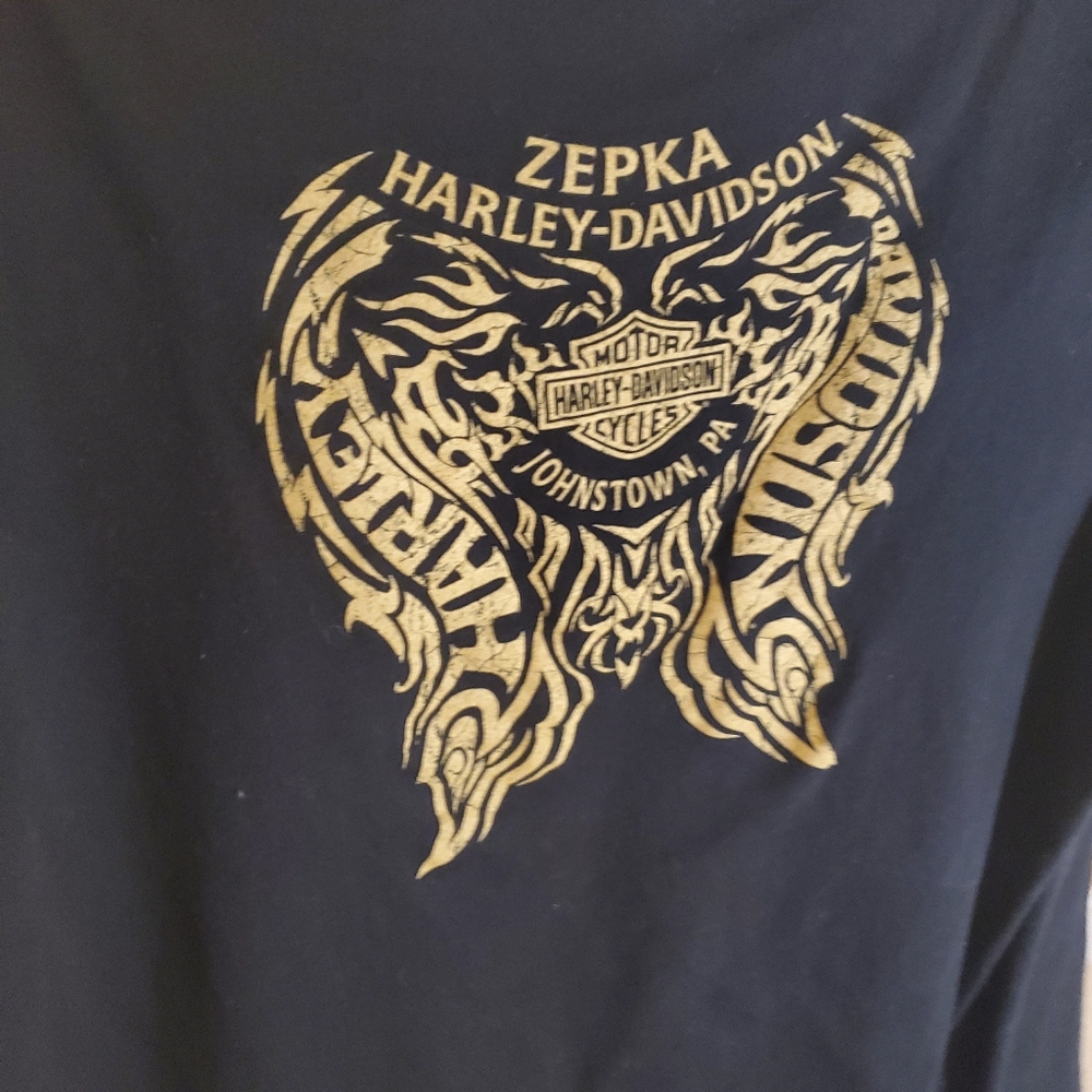Large Woman Harley Davidson T Shirt